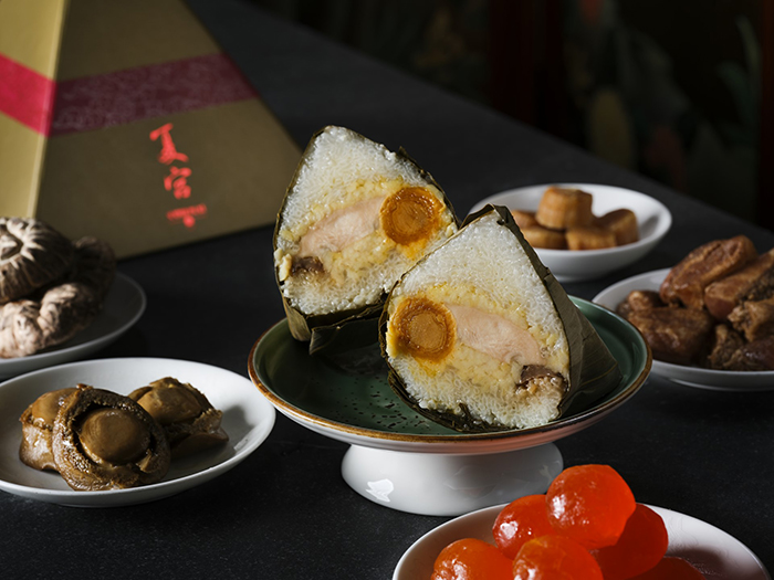 001 Island Shangri-La - Summer Palace - Michelin-Starred Sticky Rice Dumpling with Abalone, Conpoy and Organic Pork Belly - horizontal